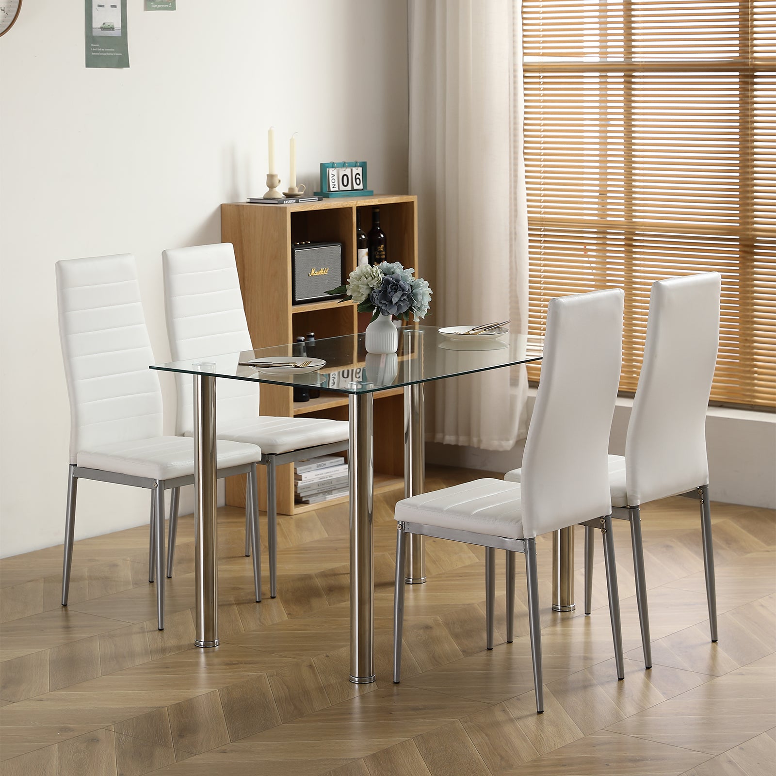 110CM Clear Color Dining Table