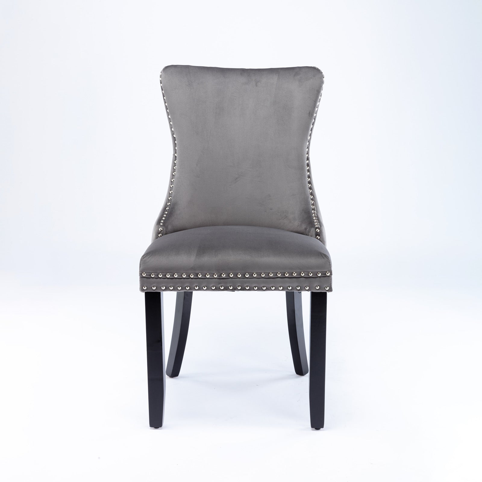 Furniture,Upholstered Wing-Back Dining Chair