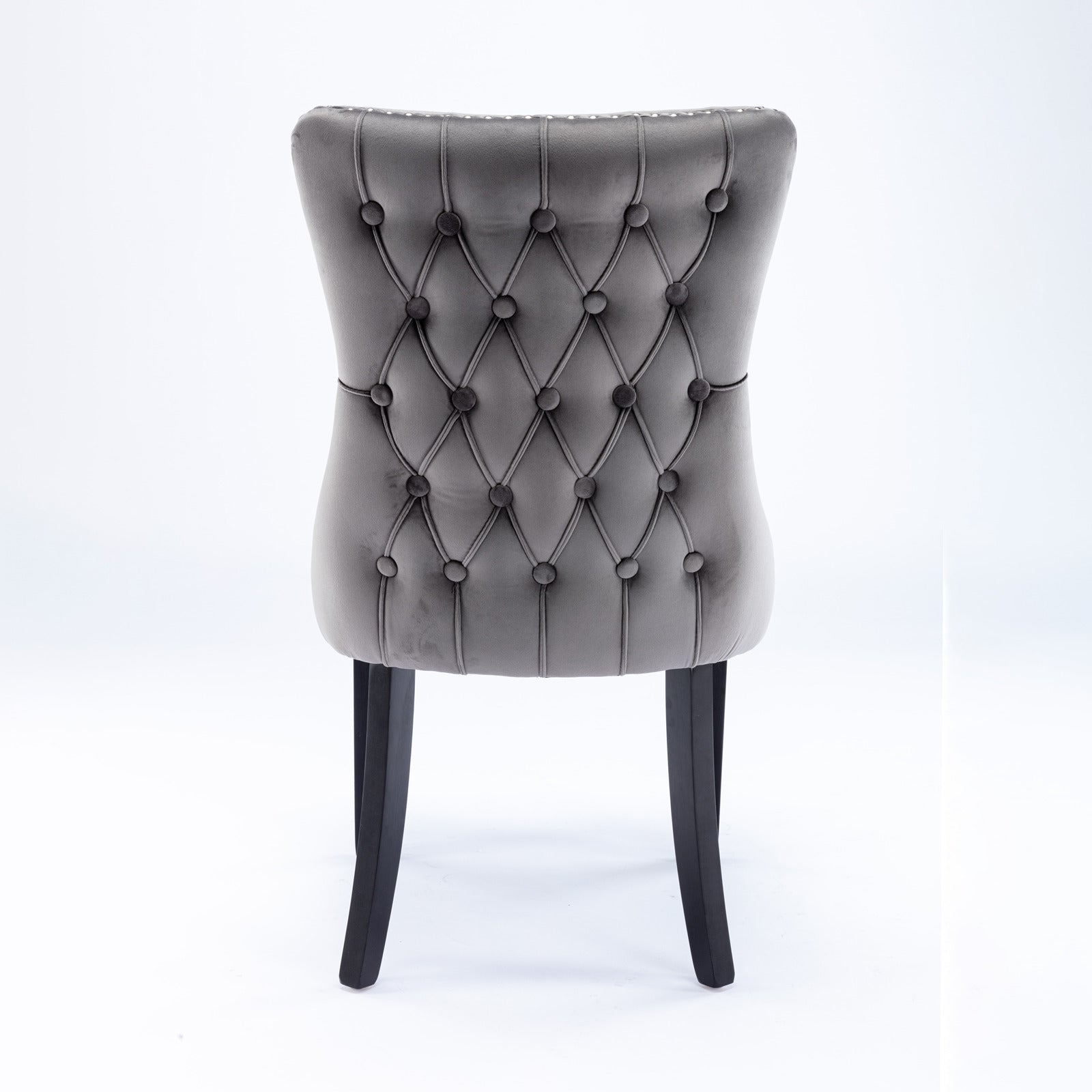 Furniture,Upholstered Wing-Back Dining Chair