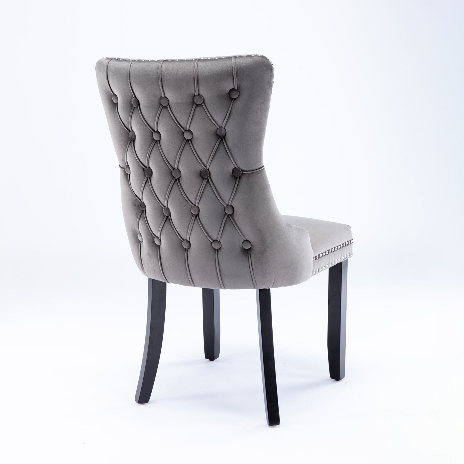 Furniture,Upholstered Wing-Back Dining Chair