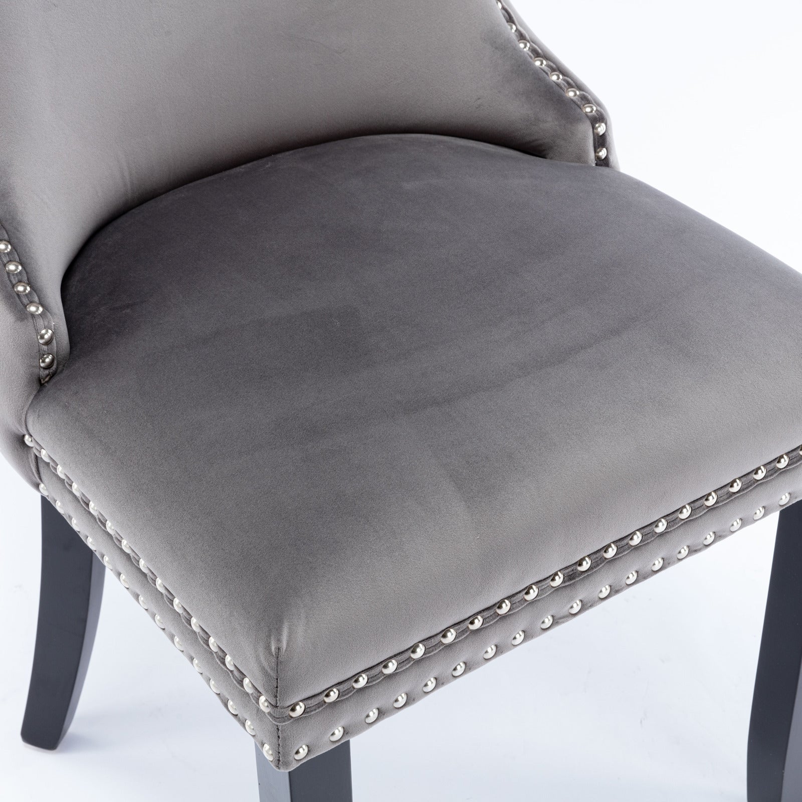 Furniture,Upholstered Wing-Back Dining Chair