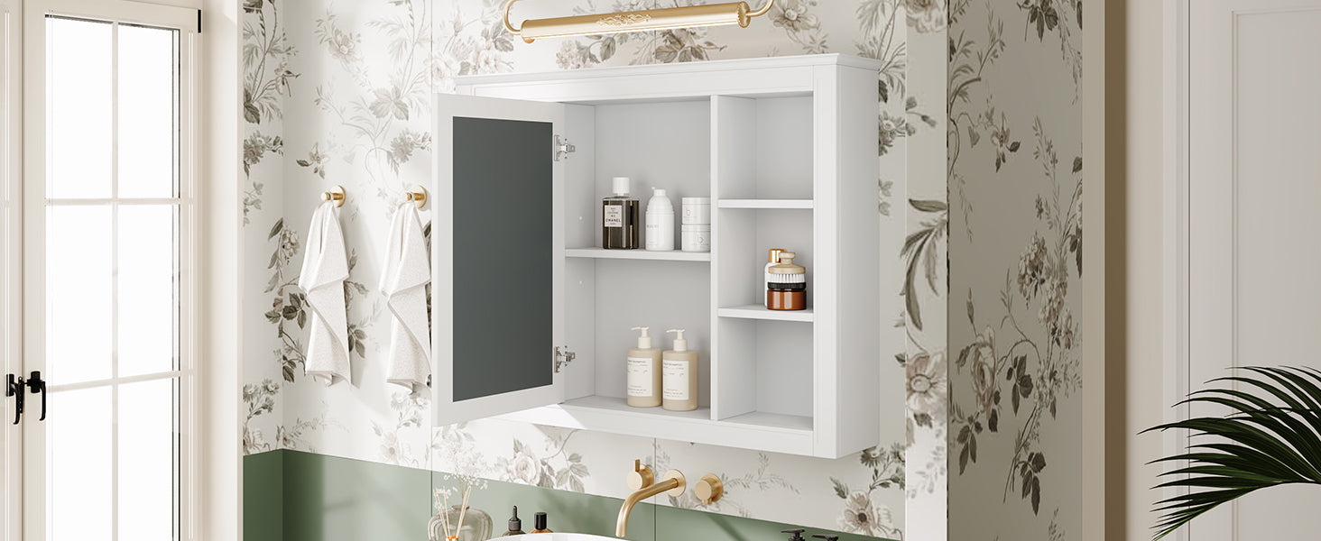 Medicine Cabinet, Wall Mounted Bathroom Storage Cabinet