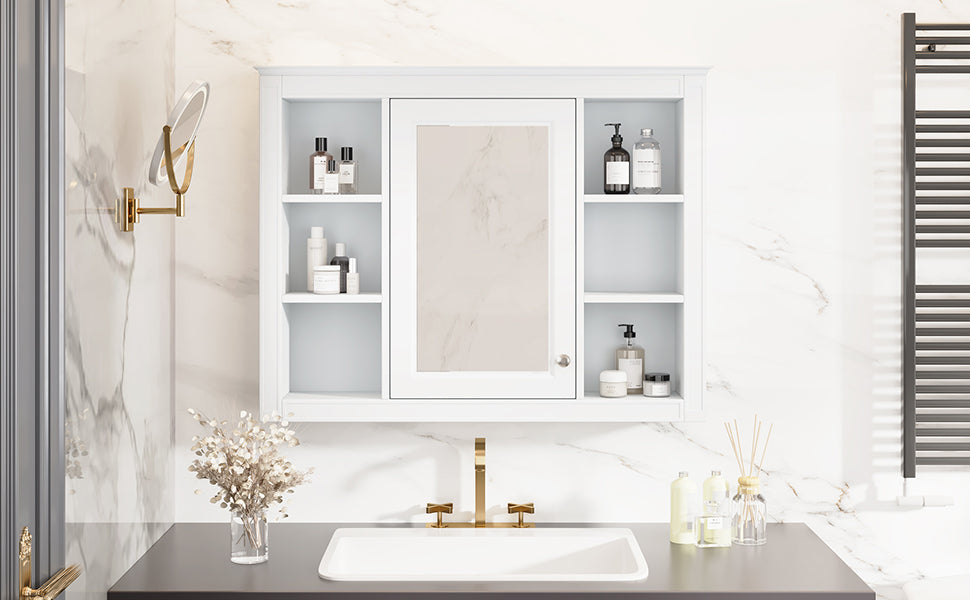 Medicine Cabinet, Wall Mounted Bathroom Storage Cabinet