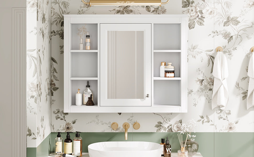 Medicine Cabinet, Wall Mounted Bathroom Storage Cabinet