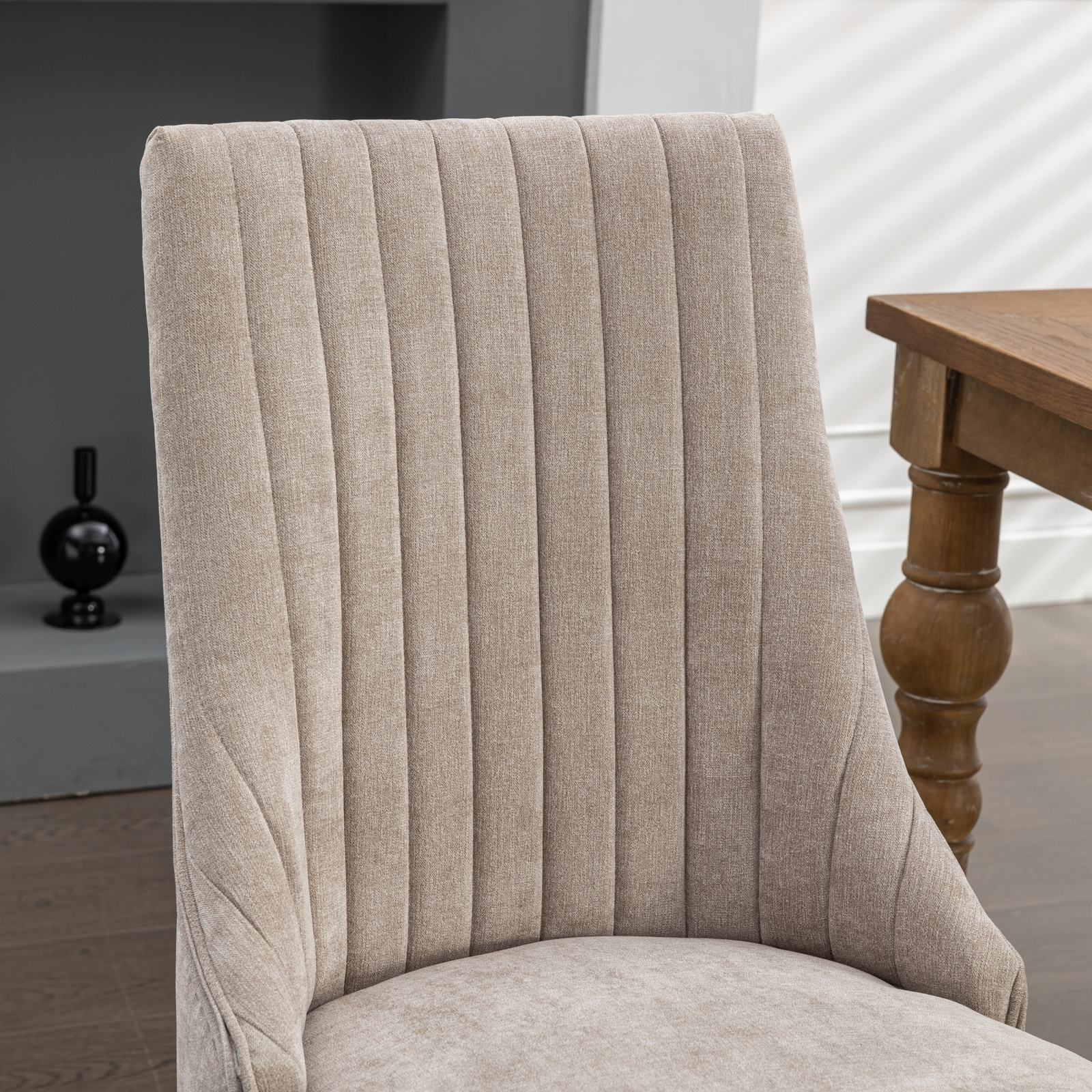 Rayon Cloth Flocking Linen Dining Chairs