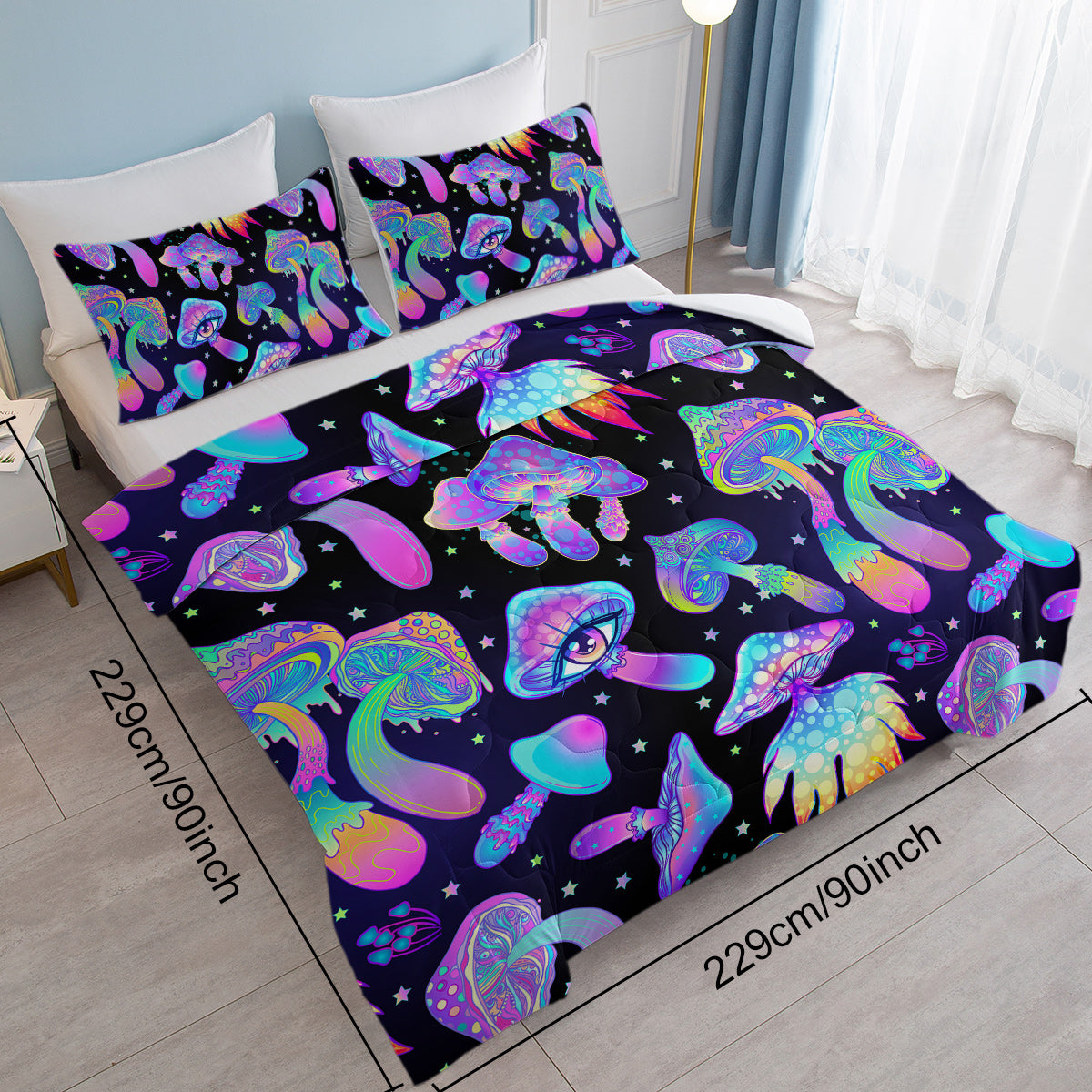 Fantasy Mushroom Duvet Cover Set