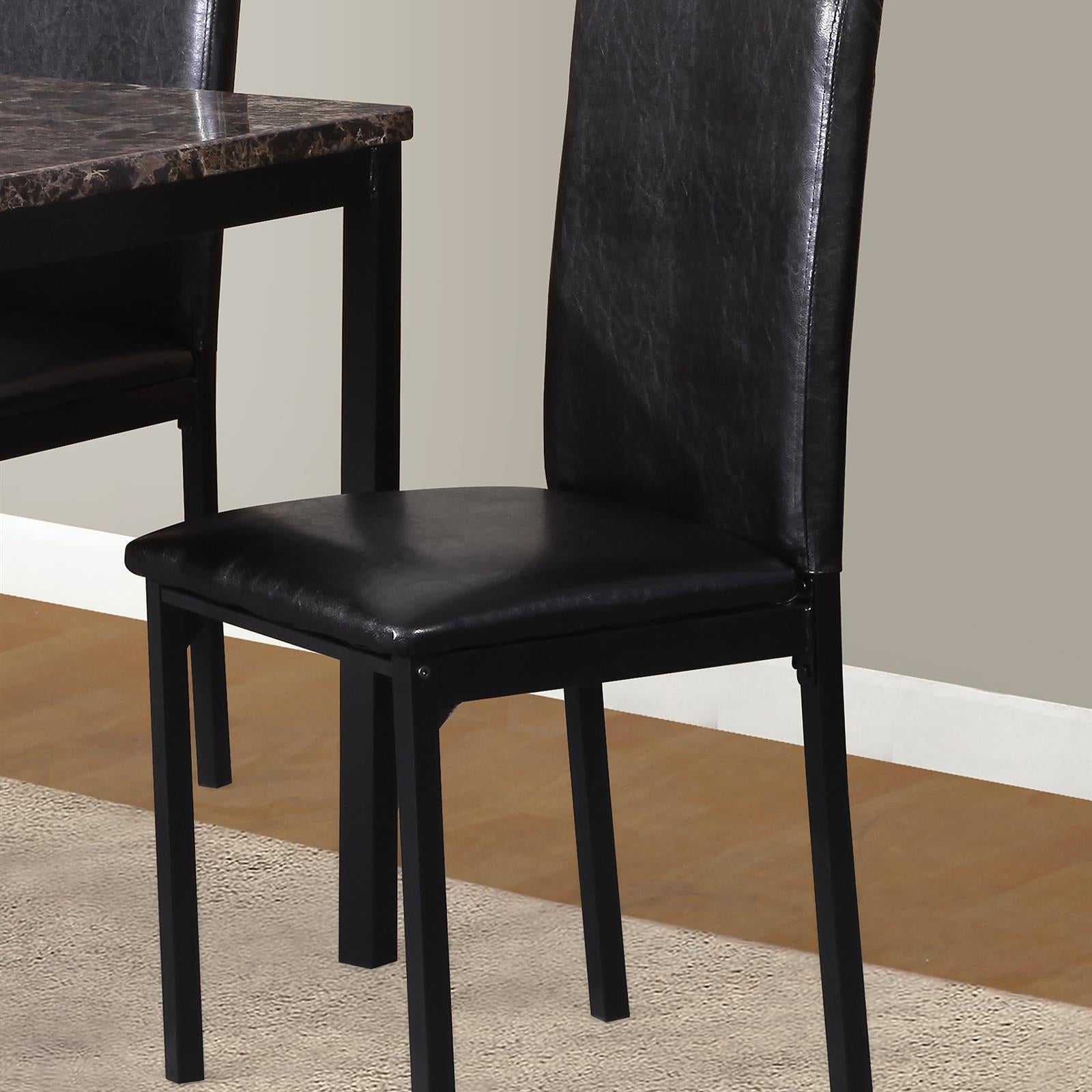 5-Piece Metal Dinette Set with Laminated